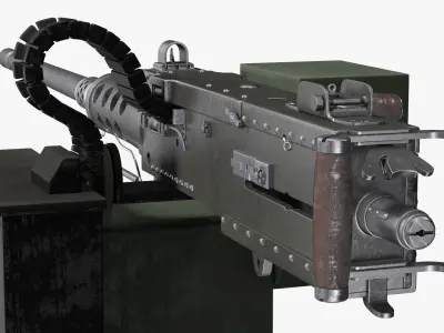 Browning M2 Heavy Machine Gun 3D model