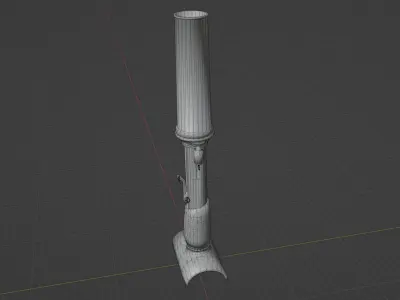 Type 89 grenade discharger Low-poly 3D model