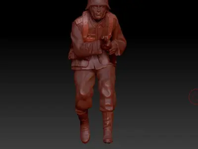 German soldier 3D print model