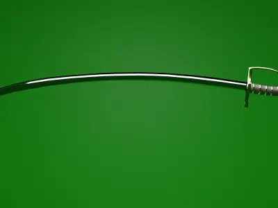 Polish saber Low-poly 3D model