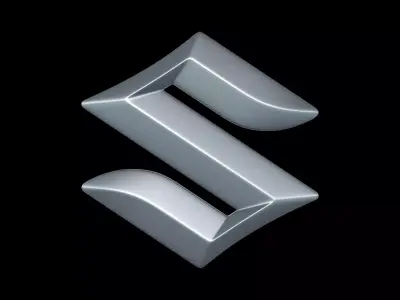 Suzuki - Car Logo Emblem Modern Free low-poly 3D model