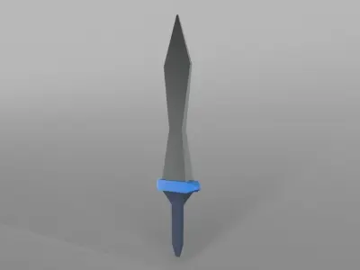 Lowpoly Sword 004 Low-poly 3D model