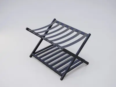 Suitcase stand Low-poly 3D model