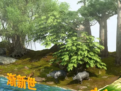 Cenozoic Era 3D model