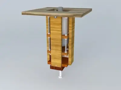 Lifting system for Router Manual 3D model