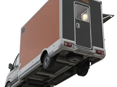 VW Crafter FoodTruck 3D model