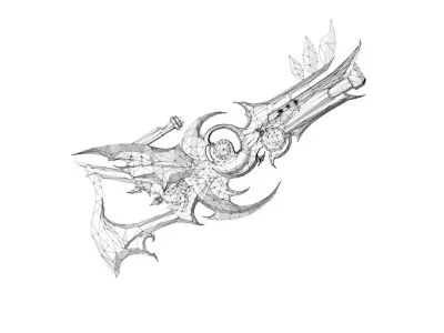 Royal Guard Rifle Low-poly 3D model purchase