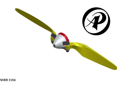 Folding Propeller AP-PR-009 11-6 3D print model