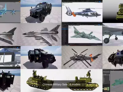 Chinese Military Sets 3D Model Collection