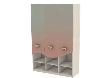 kids wardrobe Free 3D model