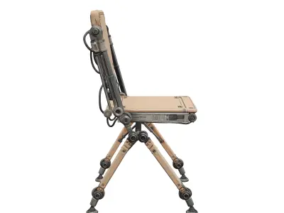 Scifi Folding Chair 01 3D model
