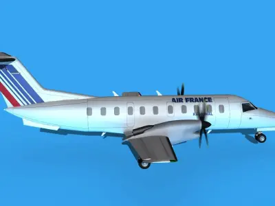 Embraer EMB120 Air France Regional 3D model