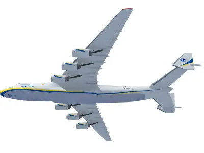 Antonov An-225 Mriya Aerial Scene 3D model
