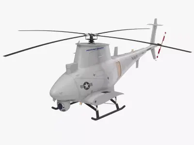 Northrop Grumman MQ-8 Fire Scout Low-poly 3D model