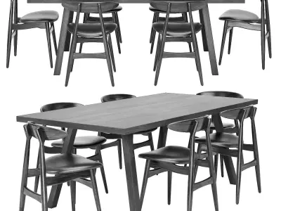Dining set 44 Free 3D model