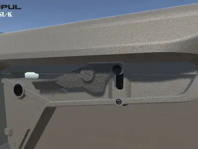 Magpul SL-K Low-poly 3D model