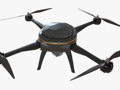 Drone flying 3D model