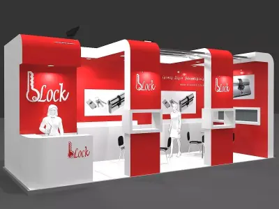 Exhibition Stand - ST0073 3D model