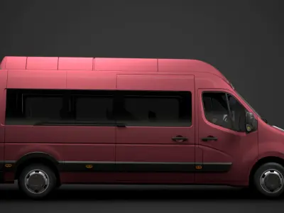 Vauxhall Movano L3H3 Minibus 2020 3D model