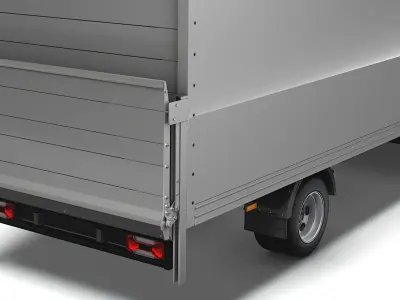 Iveco Daily Luton Box Tail Lift 2014 3D model