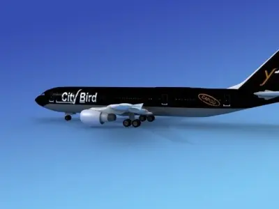 Airbus A300 City Bird 3D model