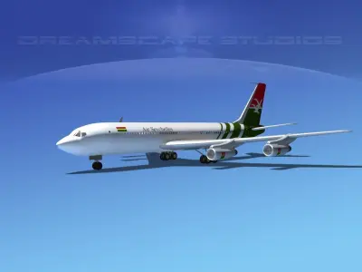 Boeing 707 Air Seychelles 3D model