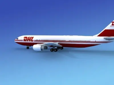 Airbus A300 DHL Cargo 1 3D model
