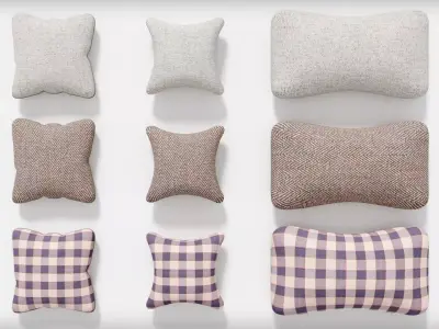 Pillow Pack with Textures Free 3D model