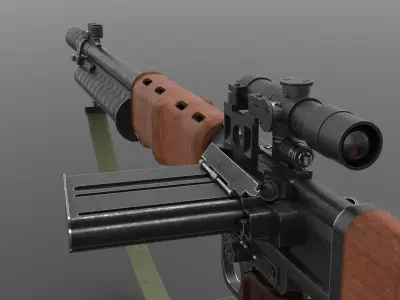 FG42 ww2 Weapon Fps - Tps Low-poly 3D model