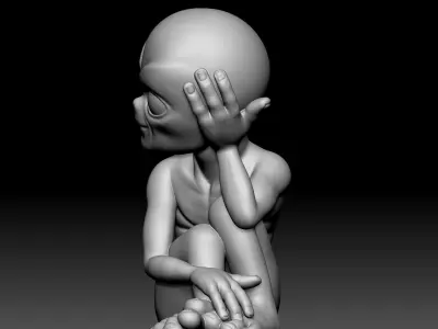 Alien Statue - 040 3D print model