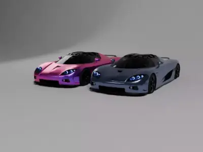 Koenigsegg CCX Free low-poly 3D model