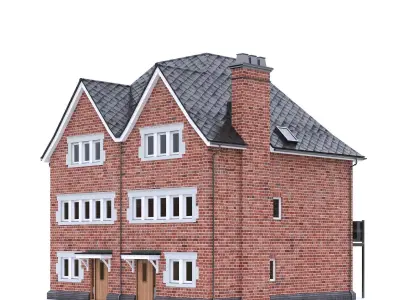 English Brick House 21 Low-poly 3D model