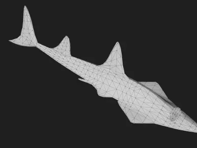 Skate Low-poly 3D model