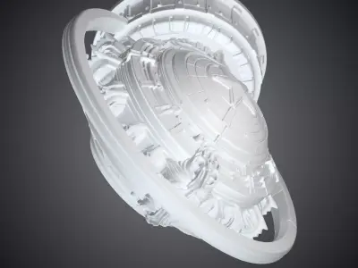 Superhero Shield Desktop Statue PM-295 3D print model