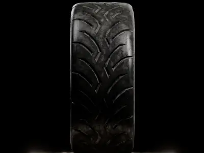 Dunlop Direzza DZ03G New and Dirty Real World Details 3D model