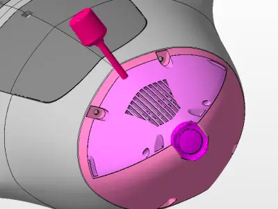 Experinental support DJI O4 Pro Unit for Flightory Stallion 2024 3D print model