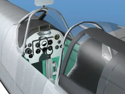 Supermarine Spitfire Mk VIIIb V04 3D model