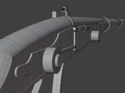 Tusken Cycler Rifle C 3D model