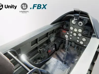 Airplane Cockpits Low-poly 3D model