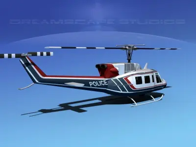 Bell 212 V13 Police SRT 3D model
