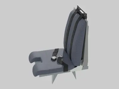ART 72 600 Seat Low-poly 3D model