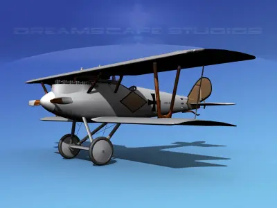 Pfalz DIII Fighter V10 3D model