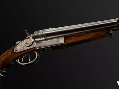 FPS Western Guns Vol 3 Low-poly 3D model