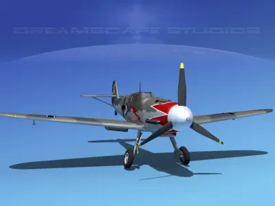 Messerschmitt BF-109 V14 3D model