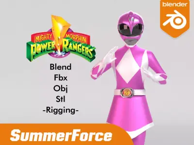 Pink Ranger - Power Ranger 3D model