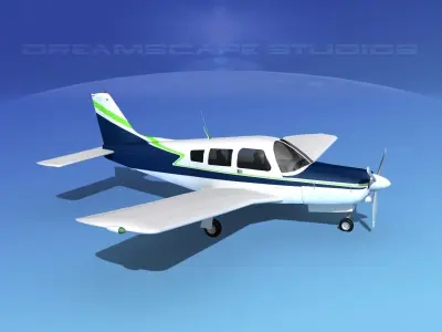 Piper Turbo Arrow 240 V11 3D model