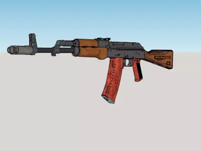 AK-74 rifle 3D model