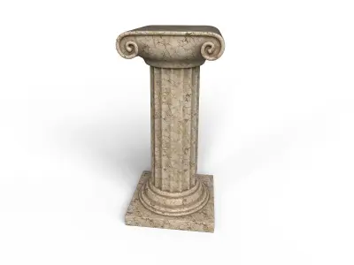 Antique Columns Low-poly 3D model