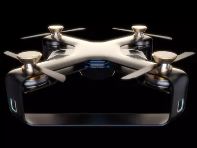 Concept Racing drone vray 3d model Low-poly 3D model