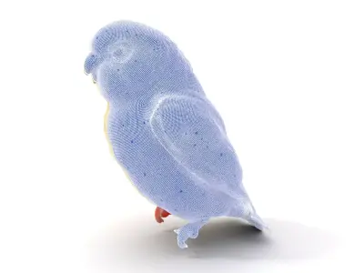 Golden Finch Bird model pack Low-poly 3D model